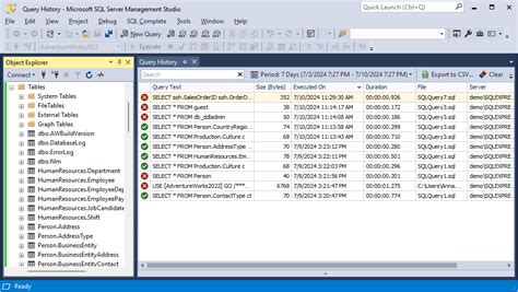 historyselect|ms sql server query history.